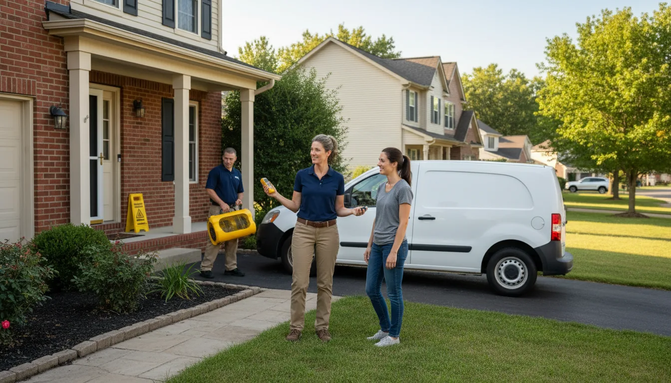 Water restoration image for Dehumidification And Cleanup Services in Cornersville, TN